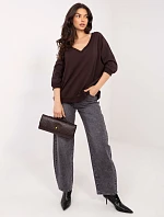 Blúzka RV BL 5676.09 tmavohnedá