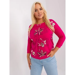 Bluzka RV BZ model 18965625 fuksjowy - FPrice Bluzka RV BZ model 18965625 fuksjowy - FPrice