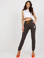 Tepláky RV DR 7886.04 tmavá khaki