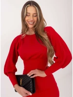 Šaty RV SK model 16300635 červená - FPrice Šaty RV SK model 16300635 červená - FPrice