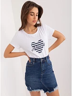 T shirt RV TS 9667.19 biało granatowy