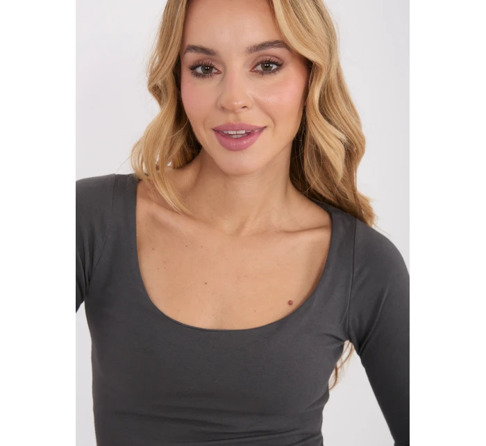 Blúzka WT BZ A1174.29P grafitová Blúzka WT BZ A1174.29P grafitová