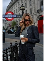 Bunda M800 Press stud bomber - grafitová