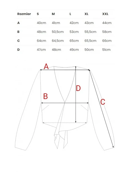 model 21136161 Crop top s vázáním vpředu džíny - Moe