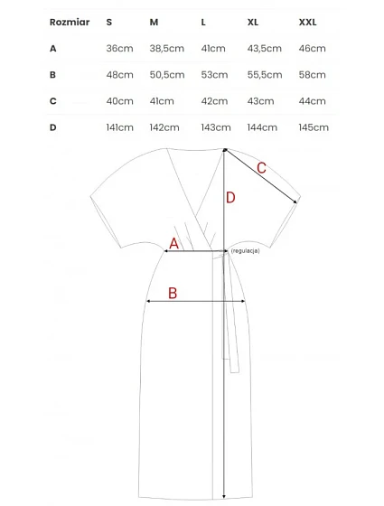 model 21154678 Viskózové maxi šaty se zavinovacím vzorem korálová barva - STYLOVE