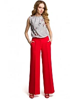 M378 Široké nohavice - červené