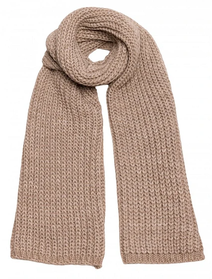 model 21417250 Žebrovaná šála béžová - Moe