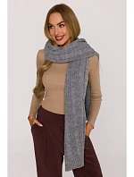 M898 Pletená šatka - sivá