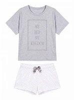 Pyžamo model 17599209 Short Dots & Grey - Aruelle