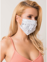 Biela ochranná maska na opakované použitie s potlačou