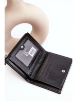 Dámska čierna kožená peňaženka Cudea