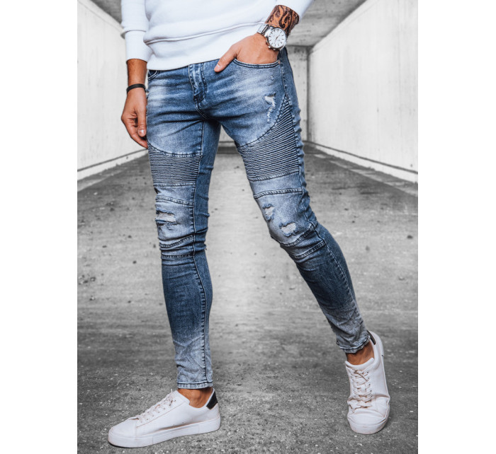Pánske modré džínsové nohavice Dstreet UX4097