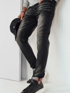 Pánske čierne džínsové nohavice Dstreet UX4248