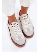 Dámske kožené tenisky Daniel Lopez Just Dare - bielo-sivé