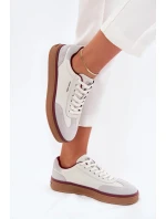 Dámske kožené tenisky Daniel Lopez Just Dare - bielo-sivé