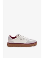 Dámske kožené tenisky Daniel Lopez Just Dare - bielo-sivé