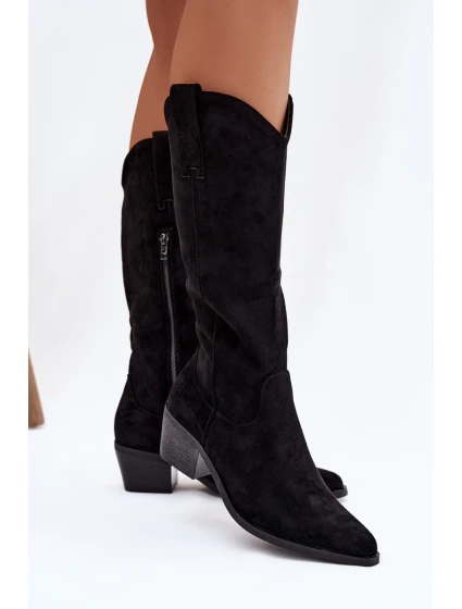 Dámské kovbojky model 21848639 – černé - Kesi