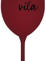 (NE)VINNÁ VÍLA - bordovy pohár na víno 350 ml