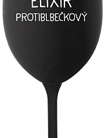 ELIXÍR PROTIBLBEČKOVÝ - čierny pohár na víno 350 ml