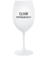 ELIXÍR PROTIBLBEČKOVÝ - biely pohár na víno 350 ml