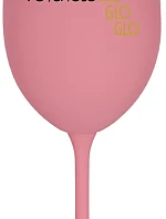 MOJA PSYCHOLOGLOGLOGLO - ružový pohár na víno 350 ml