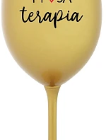 MOJA TERAPIA - zlatý pohár na víno 350 ml