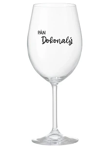 PÁN DOKONALÝ - priehľadný pohár na víno 350 ml
