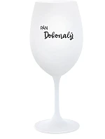 PÁN DOKONALÝ - bílá sklenice na víno 350 ml