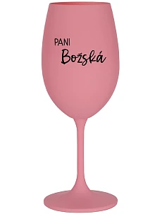 PANI BOŽSKÁ - ružový pohár na víno 350 ml