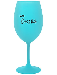 PANI BOŽSKÁ - tyrkysový pohár na víno 350 ml