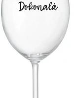 PANI DOKONALÁ - priehľadný pohár na víno 350 ml
