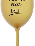 CEZ DEŇ DETI, VEČER DECI! - zlatý pohár na víno 350 ml