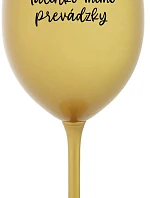TATINKO MIMO PREVÁDZKY - zlatý pohár na víno 350 ml