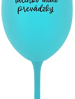 TATINKO MIMO PREVÁDZKY - tyrkysový pohár na víno 350 ml