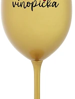 VÍNOPIČKA - zlatý pohár na víno 350 ml