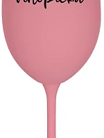 VÍNOPIČKA - ružový pohár na víno 350 ml