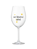 NA VÁNOČNÍ ÚKLID - čirá sklenice na víno 350 ml