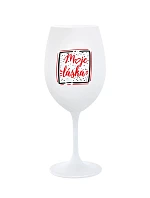 MOJE LÁSKA - bílá sklenice na víno 350 ml