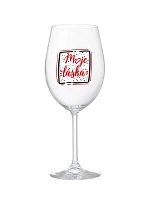 MOJE LÁSKA - čirá sklenice na víno 350 ml