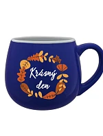 KRÁSNÝ DEN (PODZIM) - modrý keramický hrníček 300 ml