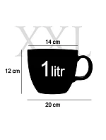 FUJ, LIDI - MEGA XXL keramický hrnček 1000 ml FUJ, LIDI - MEGA XXL keramický hrnček 1000 ml