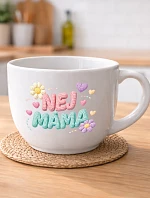 NEJ MÁMA - MEGA XXL keramický hrnek 1000 ml