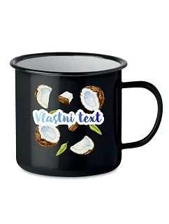 Personalizovaný retro plechový pohár s letným ovocím