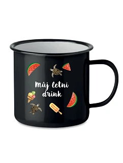 Personalizovaný retro plechový pohár s letnou zmesou