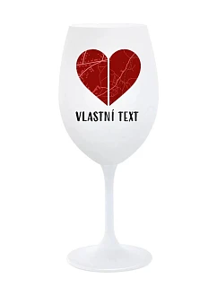 Personalizovaná sklenená pohár – Dve miesta, jedno srdce