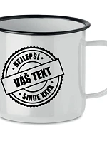 Personalizovaný retro plechový pohár – najlepší xx SINCE xx