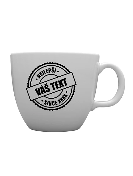 Personalizovaný MEGA XXL keramický hrnek 1 000 ml - nejlepší xx SINCE xx Personalizovaný MEGA XXL keramický hrnek 1 000 ml - nejlepší xx SINCE xx