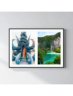 Personalizovaný magický fotobilder v ráme – 50 × 70 – koláž fotografií