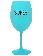 SUPER DAD - tyrkysový pohár na víno 350 ml SUPER DAD - tyrkysový pohár na víno 350 ml