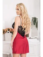 Dámská noční košilka / model Červená s černou model 20857742 - Kalimo Dámská noční košilka / model Červená s černou model 20857742 - Kalimo